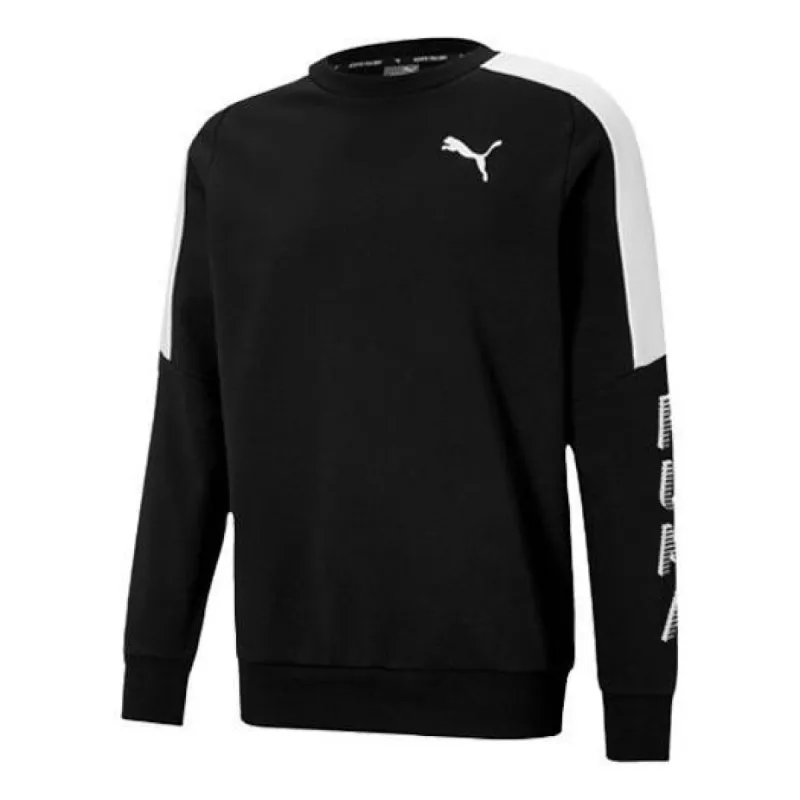 Puma Modern Sports Crew Sweatshirt 'Black White' 588669-01 sold by KicksCrew