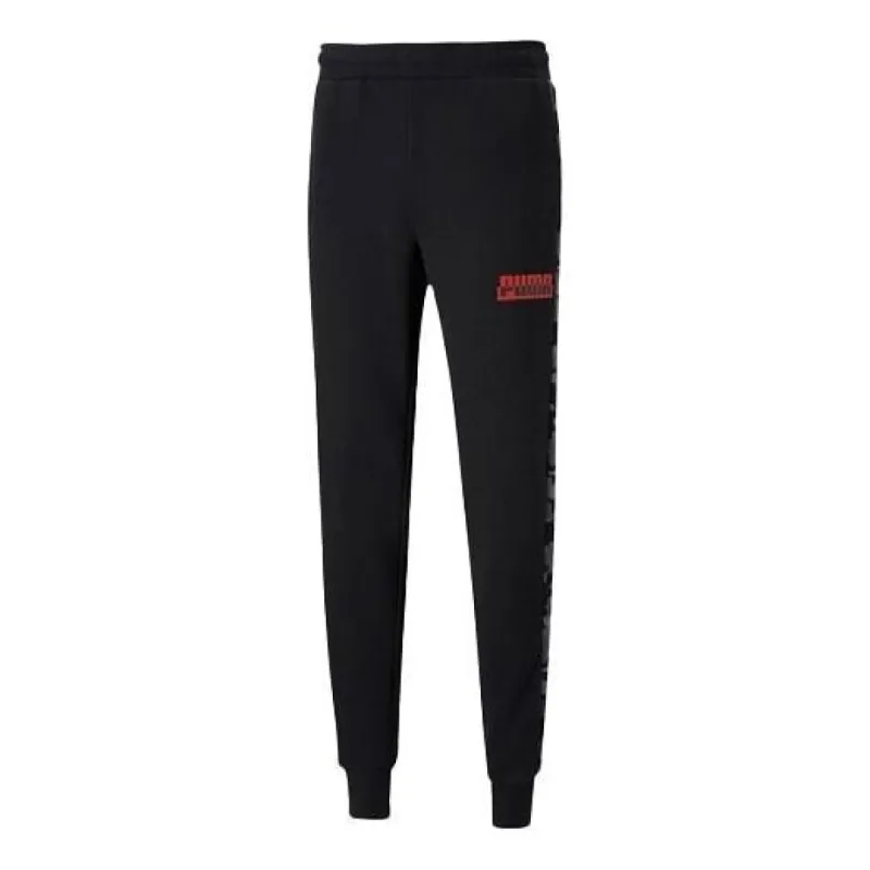 Puma Core Camo All Over Print Pants 'Black Red' 588500-01 sold by KicksCrew