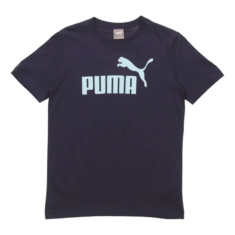Puma Essentials Logo T-Shirt 'Navy Blue' 588011-06 sold by KicksCrew