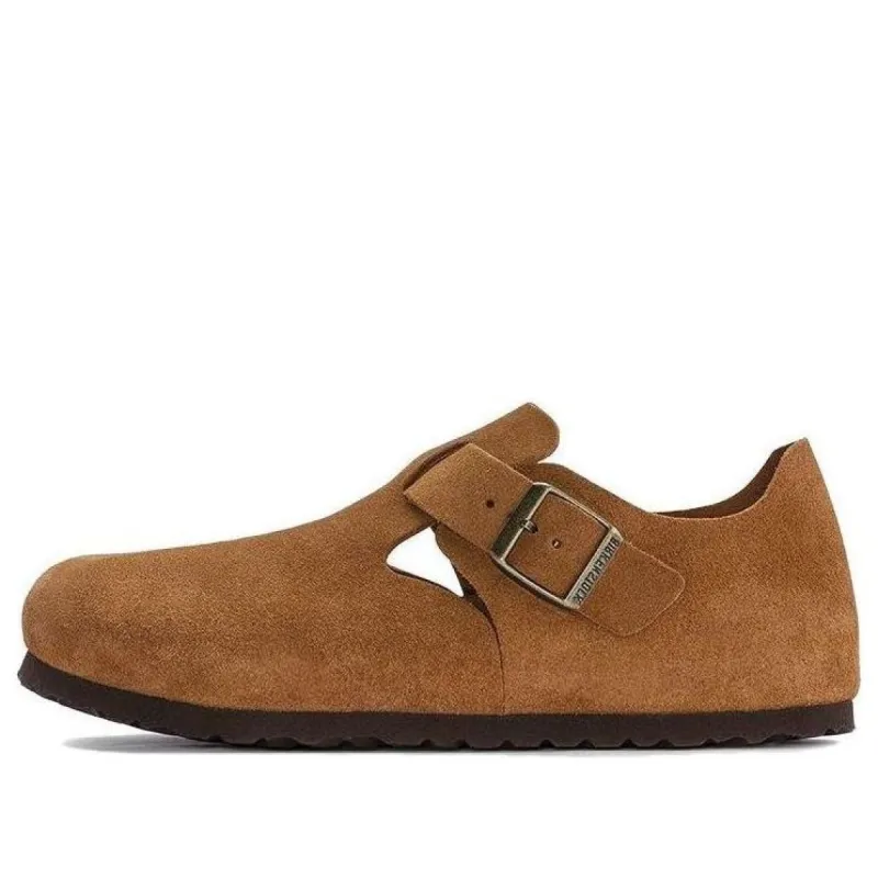 (WMNS) Birkenstock London Suede Leather Narrow Fit 'Mink' 1023650 sold by KicksCrew