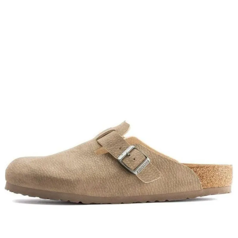 Birkenstock Boston Synthetik Narrow Fit 'Desert Dust Gray Taupe' 1023507 sold by KicksCrew