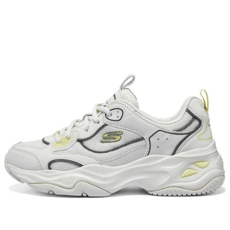 (WMNS) Skechers D'Lites 4.0 Shoes 'Grey White' 896256-NTMT sold by KicksCrew