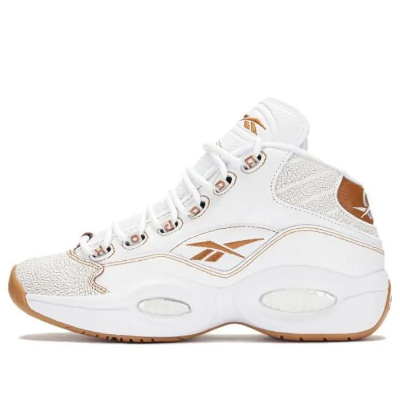 Reebok Question Midv 'White Brown' 100033893 sold by KicksCrew