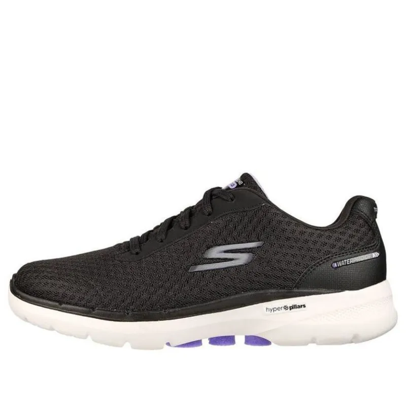 (WMNS) Skechers Go Walk 6 'Black White' 124549-BKLV sold by KicksCrew