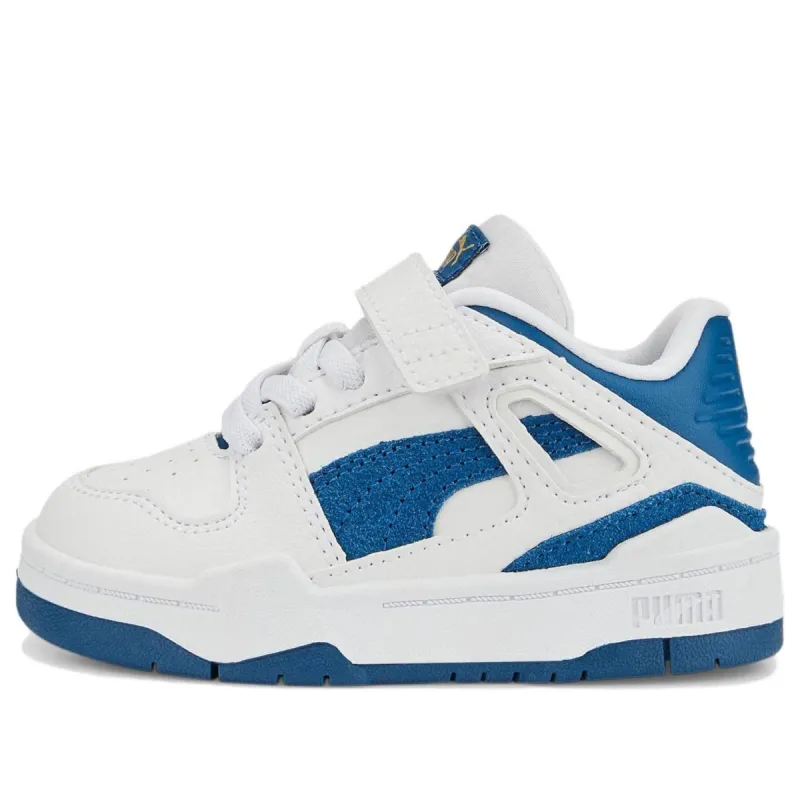 (TD) Puma Slipstream Suede 'White Lake Blue' 388685-01 sold by KicksCrew