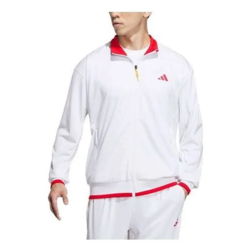 Adidas China Knit Tennis Jackets 'White Red' IV7578 sold by KicksCrew
