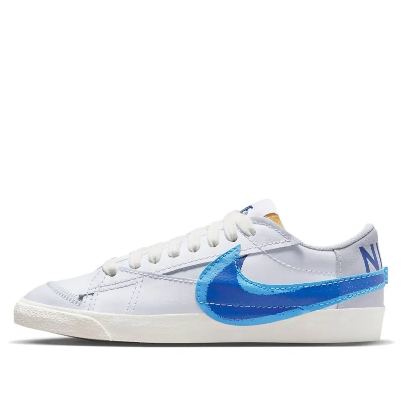 Nike Blazer Low '77 Jumbo Double Swoosh 'White Blue' FN3413-100 sold by KicksCrew