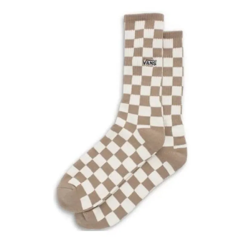 Vans Checkerboard Crew II Socks 'Tan White' VN0A3H3NYEH sold by KicksCrew