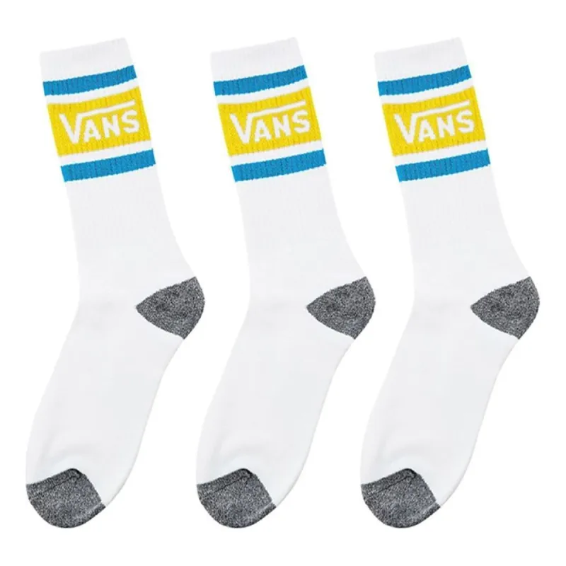 Vans Tribe Crew Socks 'White Blue Yellow' VN0A3H3FYPC sold by KicksCrew