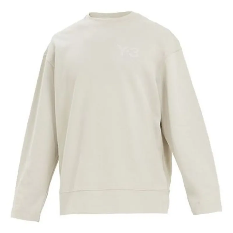 Adidas Y-3 Classic Chest Logo Crew Sweatshirt Ecru 'White' GK4501 sold by KicksCrew