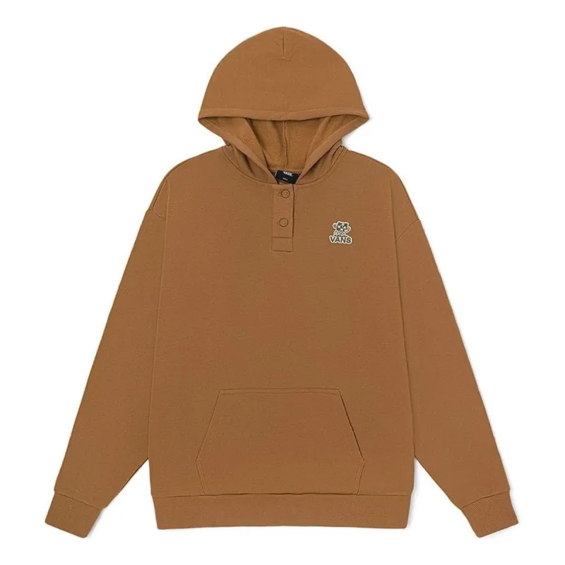 (WMNS) Vans Logo Hoodie 'Tan' VN000437Y5N sold by KicksCrew
