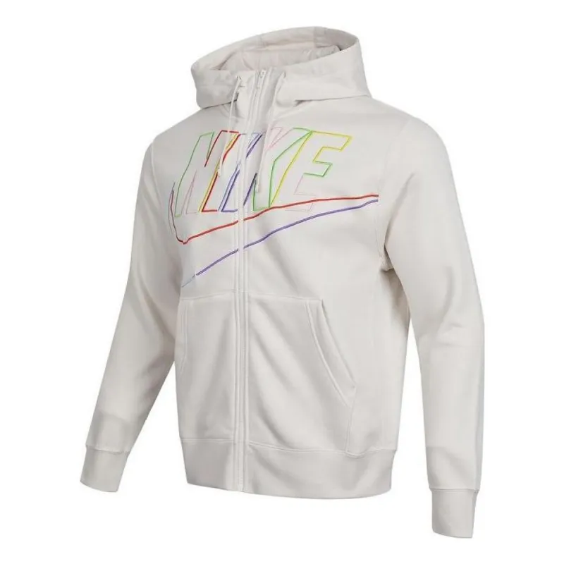 Nike Club Fleece Logo Jacket 'White' DX0536-030 sold by KicksCrew