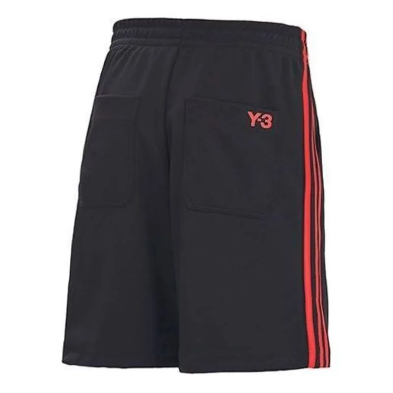 adidas Y-3 3-Stripes Track Short 'Black Red' GJ8286 sold by KicksCrew