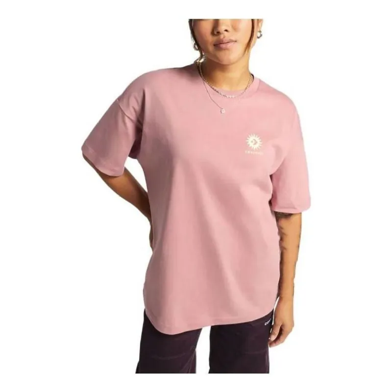 (WMNS) Converse Floral Graphic Crew Tee 'Pink' 10025213-A03 sold by KicksCrew