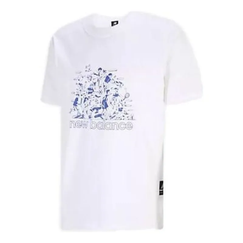 New Balance Athletics Aron Leah Group Fun T-shirt 'White' MT33566-WT sold by KicksCrew