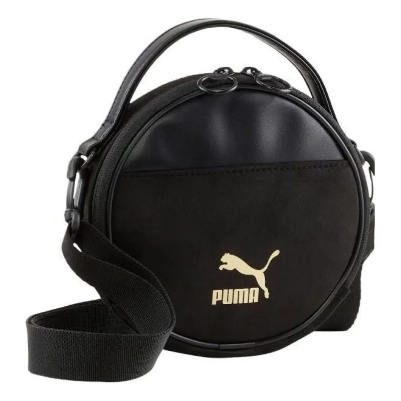 (WMNS) PUMA Classics Seasonal Circle Bag 'Black Gold' 07992401 sold by KicksCrew