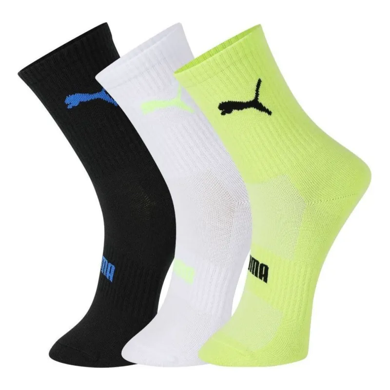 PUMA Classic Socks 3 Pack 'Green White Black' 701218311-004 sold by KicksCrew