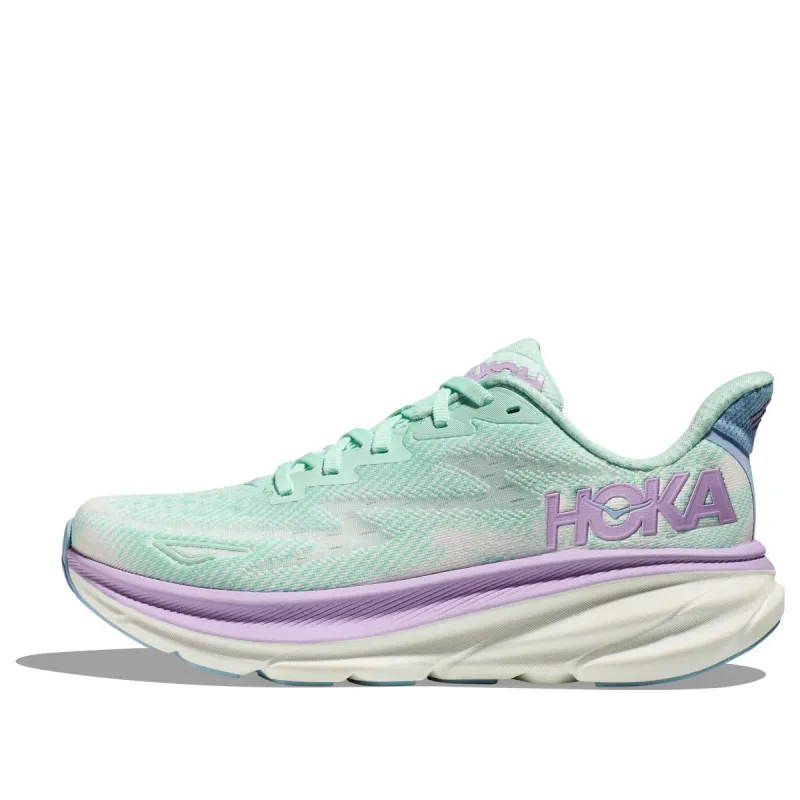 (WMNS) Hoka One One Clifton 9 Wide 'Ocean Lilac Mist' 1132211-SOLM sold by KicksCrew