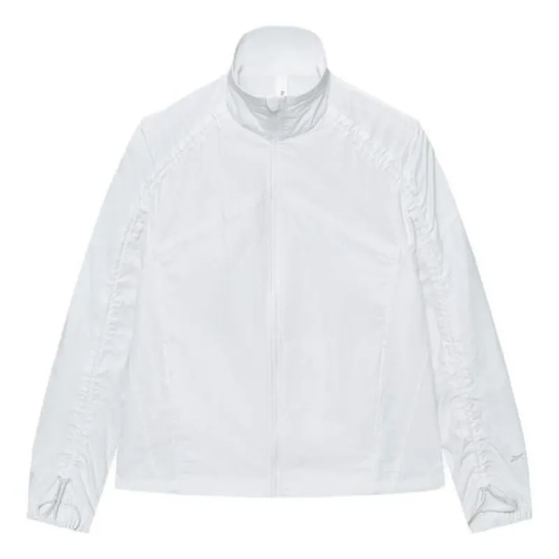 (WMNS) Reebok Woven Lightweight Breathable Sun Protection Outer Jacket 'White' 23RCS104W100 sold by KicksCrew