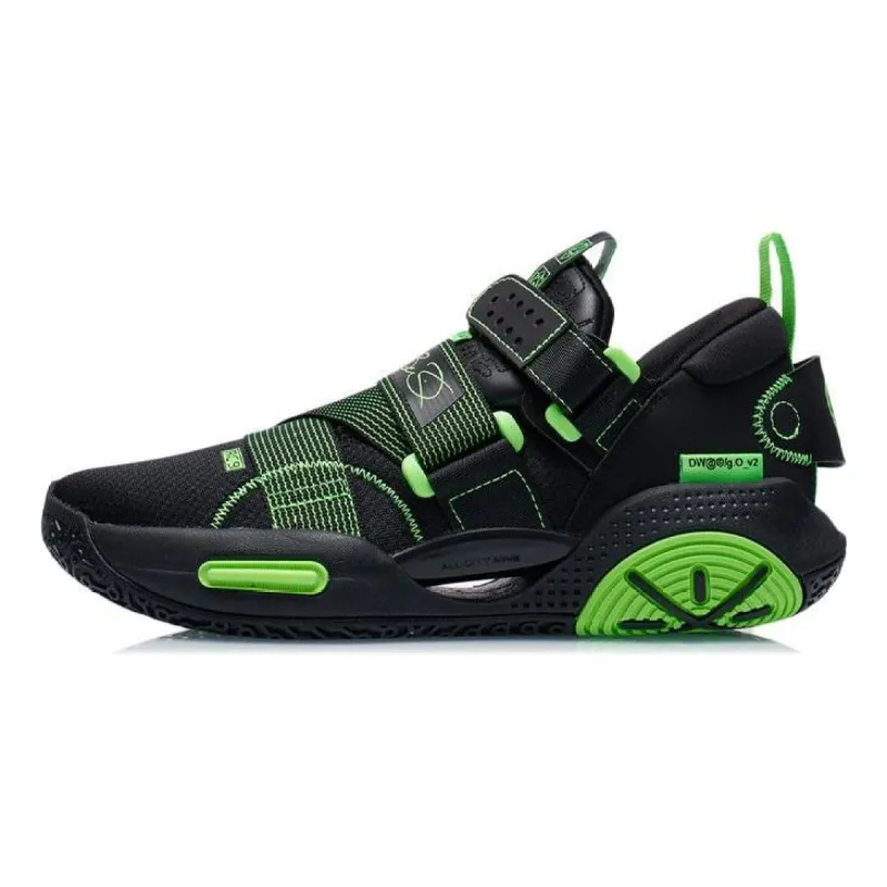 (GS) Li-Ning Wade All City 9 V2 'Black Green' ABPR055-7 sold by KicksCrew
