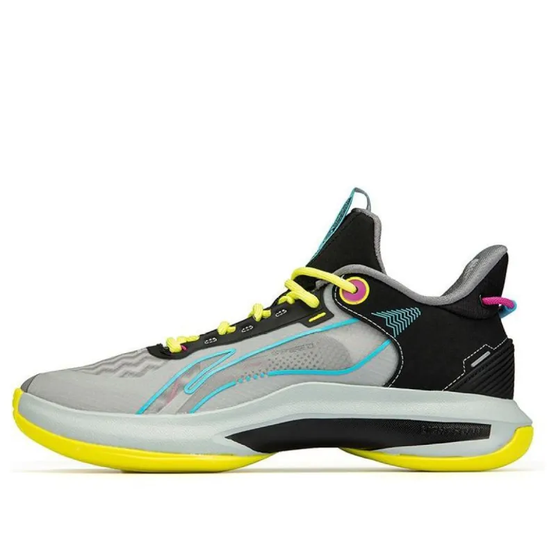 Li-Ning Flashing Mid 'Grey Yellow' ABPR069-6 sold by KicksCrew