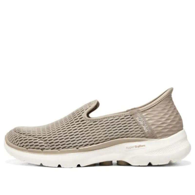 (WMNS) Skechers Go Walk 6 Shoes 'Light Brown' 896236-TPE sold by KicksCrew