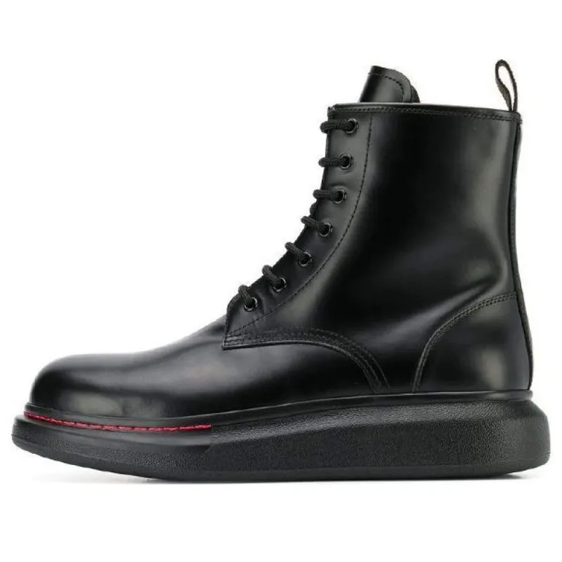 Alexander McQueen Ankle Leather Boot 'Black' 586191WHX511000 made by Alexander McQueen