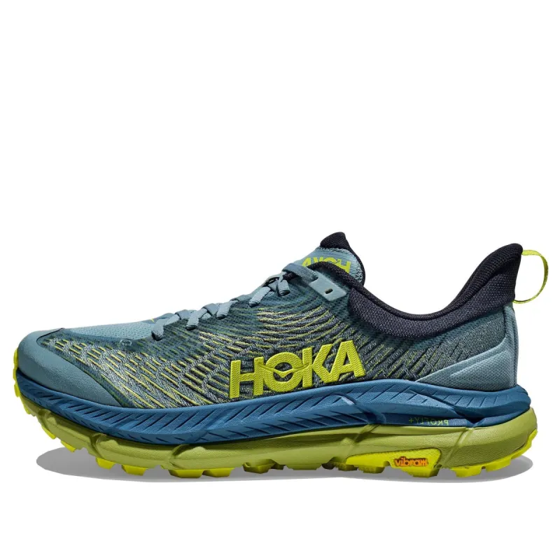 Hoka One One Mafate Speed 4 'Stone Blue Dark Citron' 1129930-SBDCT sold by KicksCrew