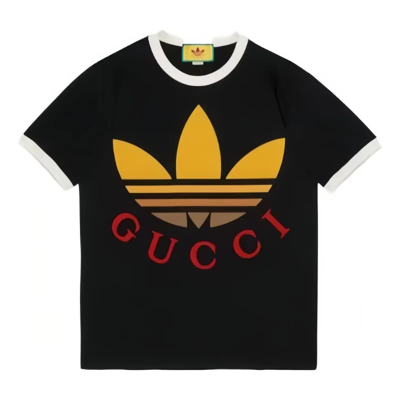 Gucci x adidas Cotton T-Shirt 'Black' 727694-XJE7J-1152-NEW sold by KicksCrew