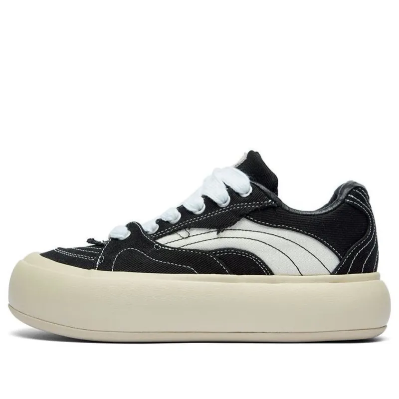 (WMNS) Li-Ning Puff Platform 'Black Beige' AZGT026-5 sold by KicksCrew