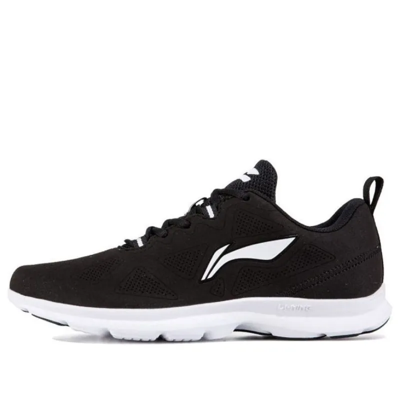 Li-Ning Lightweight Running Shoes 'Black White' ARBN245-5 sold by KicksCrew