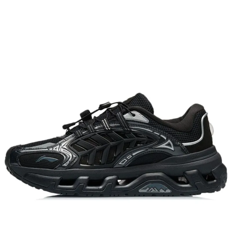 (WMNS) Li-Ning Scenery Low 'Black Silver' AGLR106-2 sold by KicksCrew