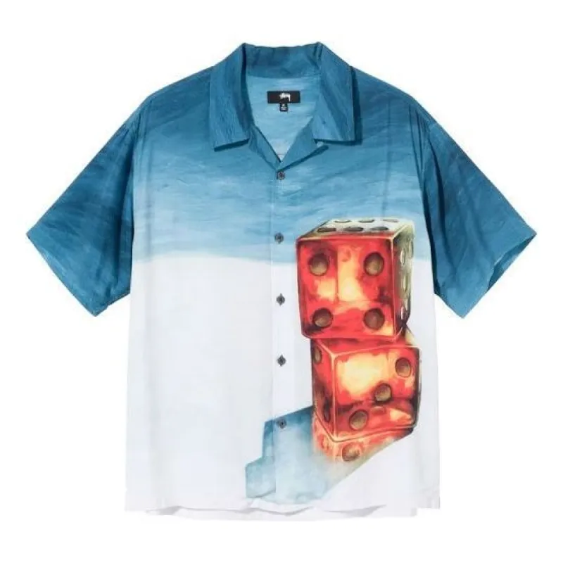 Stussy Dice Painting Shirt 'Blue' 1110170 sold by KicksCrew