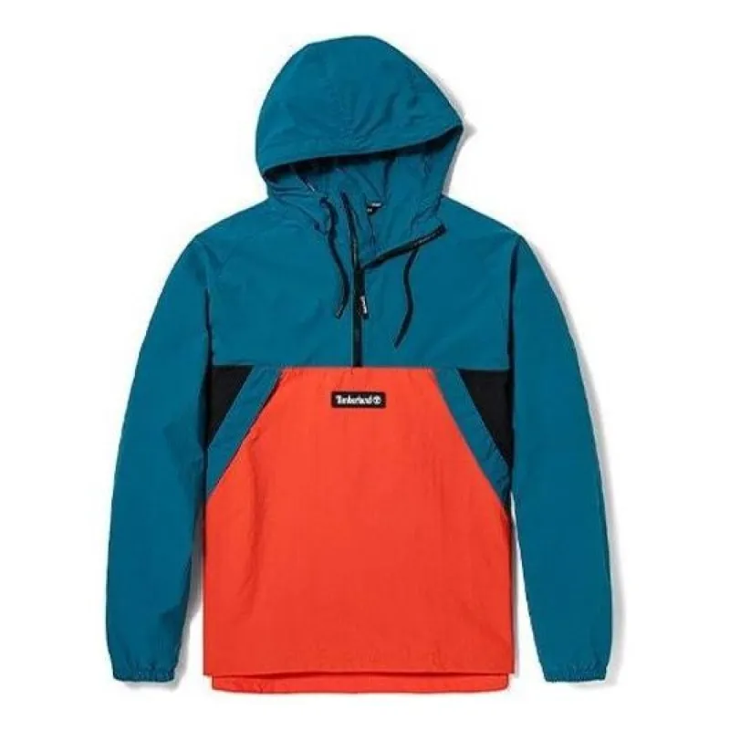Timberland Pullover Windbreaker Jacket 'Blue Orange' A2BUU-CE0 sold by KicksCrew