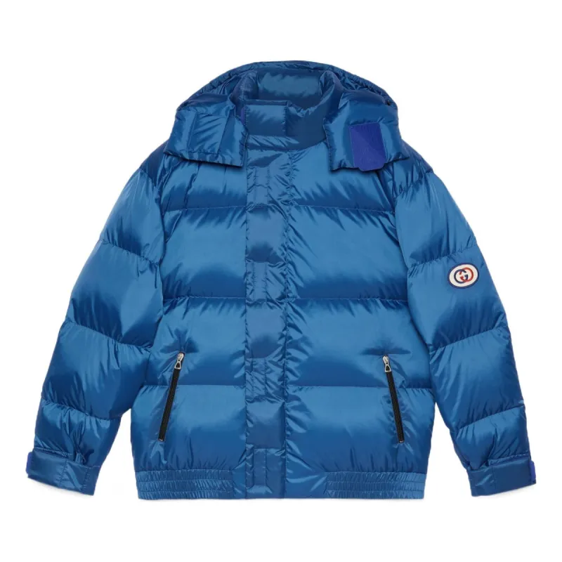 Gucci Down Jacket With Detachable Hood 'Blue' 714813-Z8A5L-4269 sold by KicksCrew