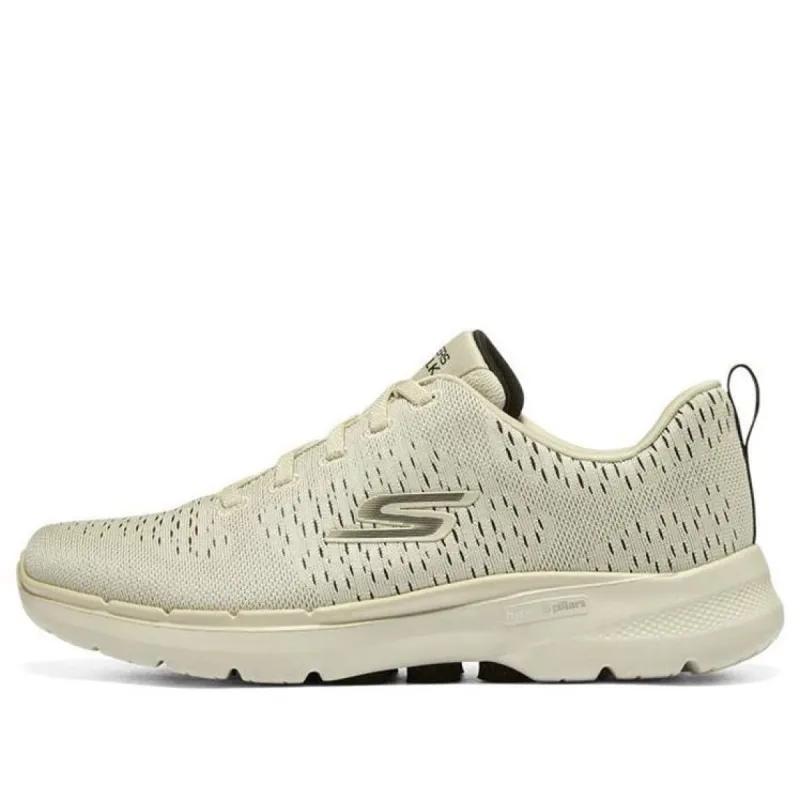 (WMNS) Skechers Go Walk 6 'Natural Black' 124524-NTBK sold by KicksCrew