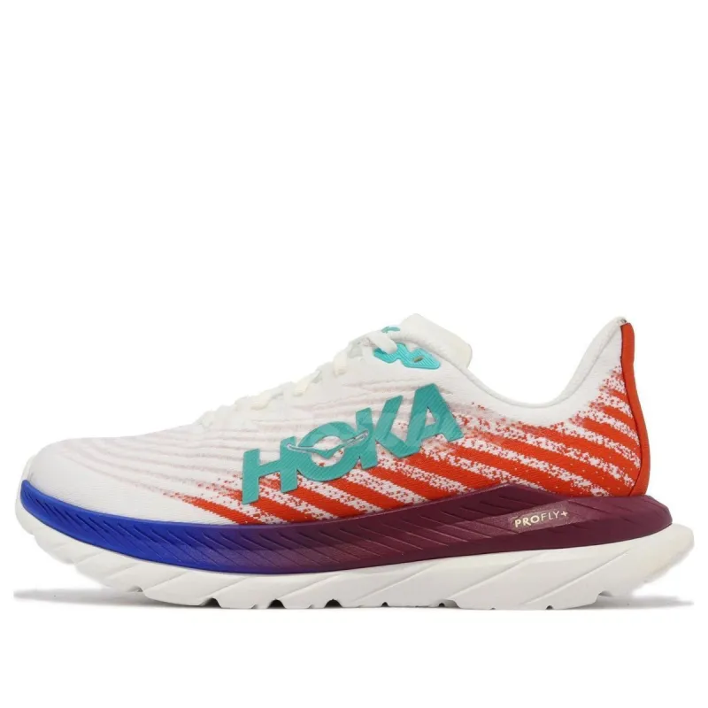 (WMNS) Hoka One One Mach 5 Wide 'White Fire Red' 1136678-WFM sold by KicksCrew