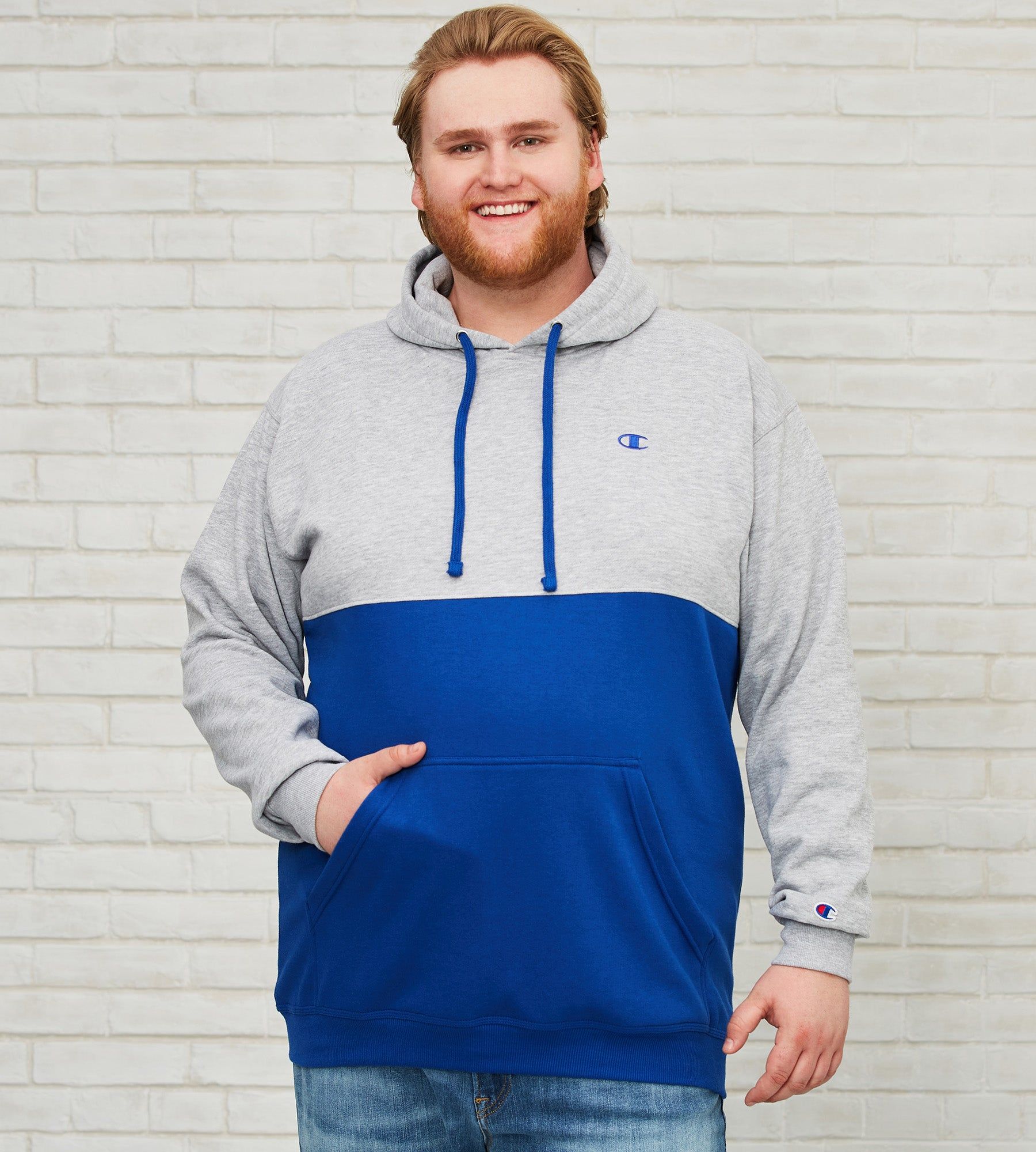 Embroidered Logo Colour-Block Hoodie sold by George Richards