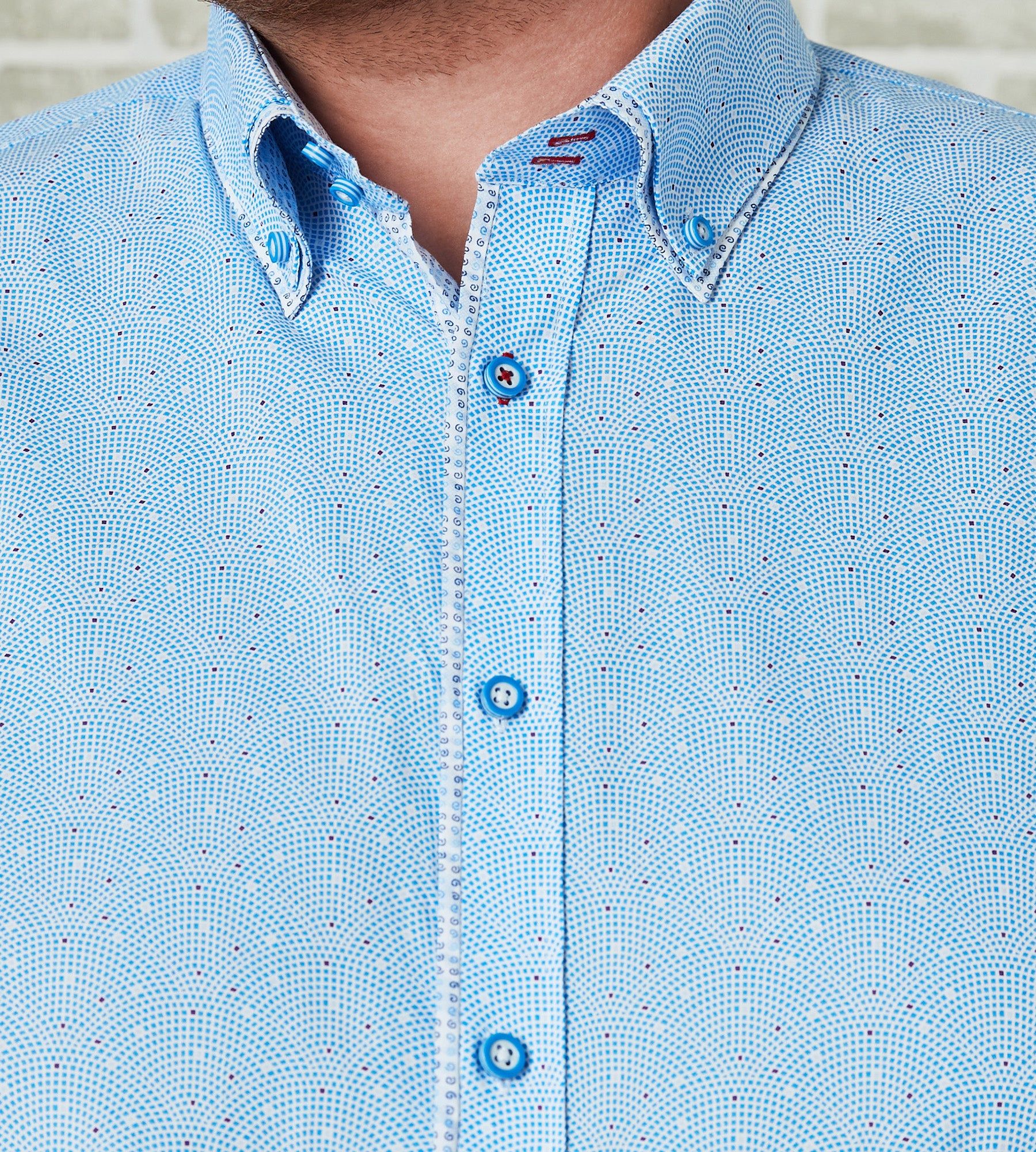 Non-Iron Double Collar Long Sleeve Sport Shirt sold by George Richards product image thumbnail 2