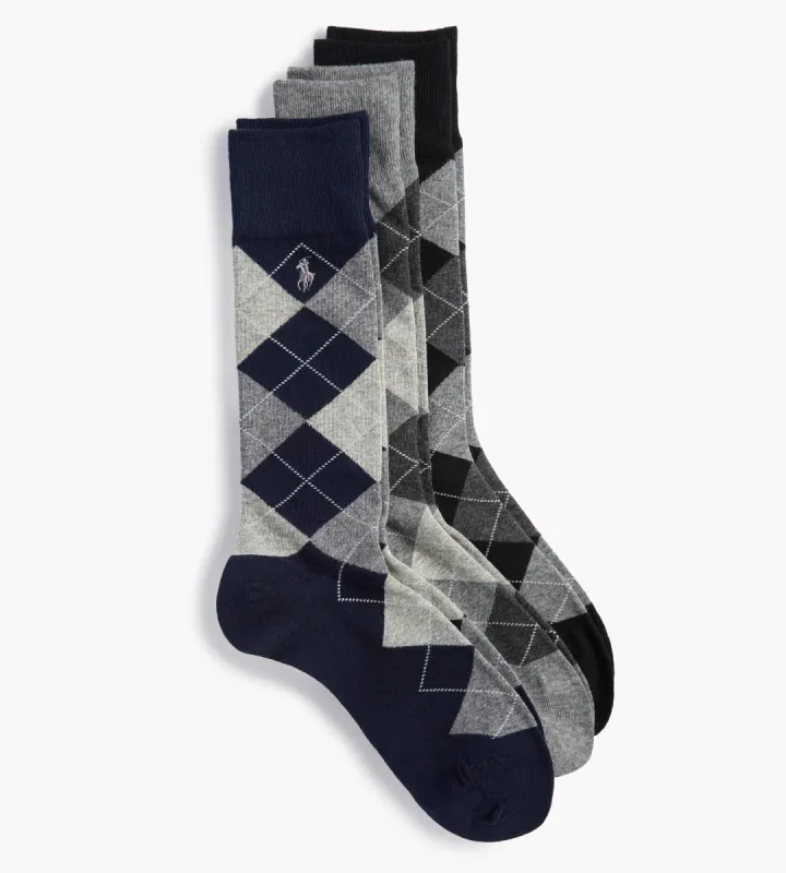 3-Pack Argyle Dress Socks sold by George Richards