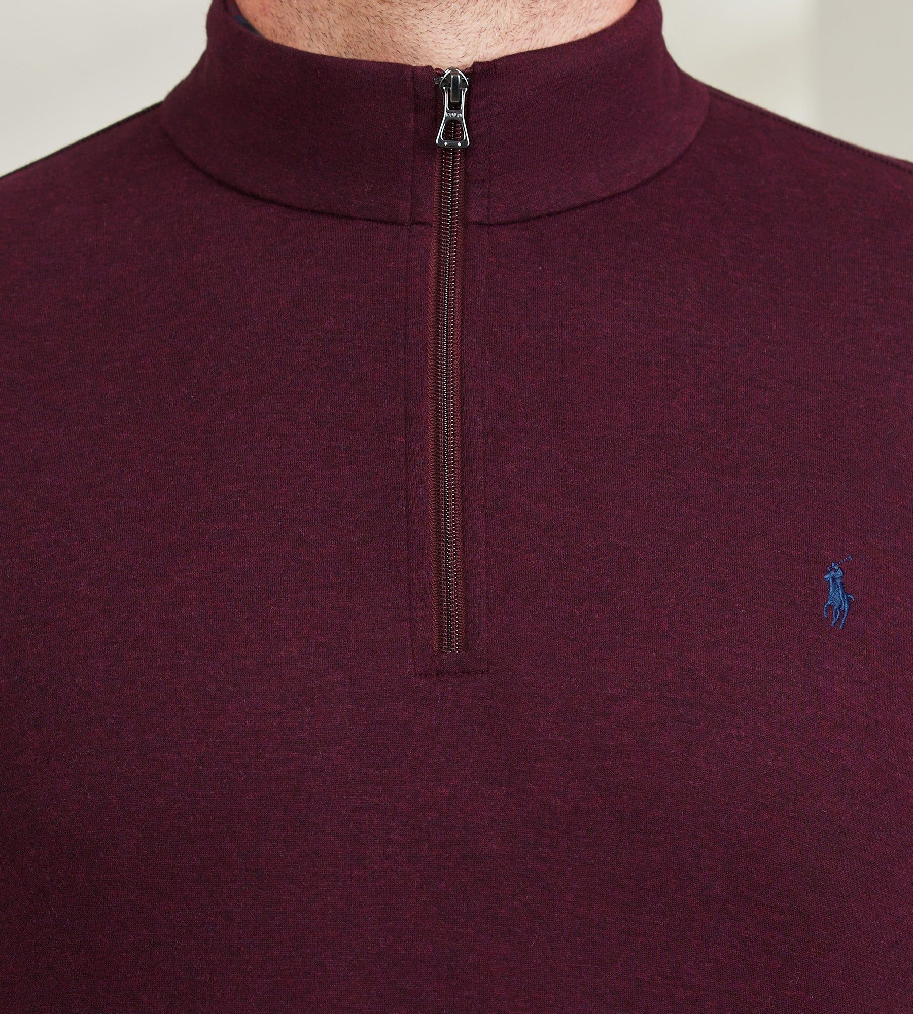 Luxury Jersey Quarter-Zip Pullover sold by George Richards product image thumbnail 2