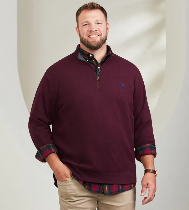 Luxury Jersey Quarter-Zip Pullover sold by George Richards