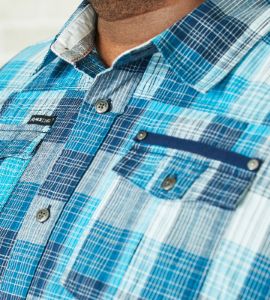 Plaid Short Sleeve Sport Shirt sold by George Richards