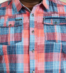 Plaid Short Sleeve Sport Shirt sold by George Richards