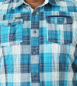 Plaid Short Sleeve Sport Shirt sold by George Richards