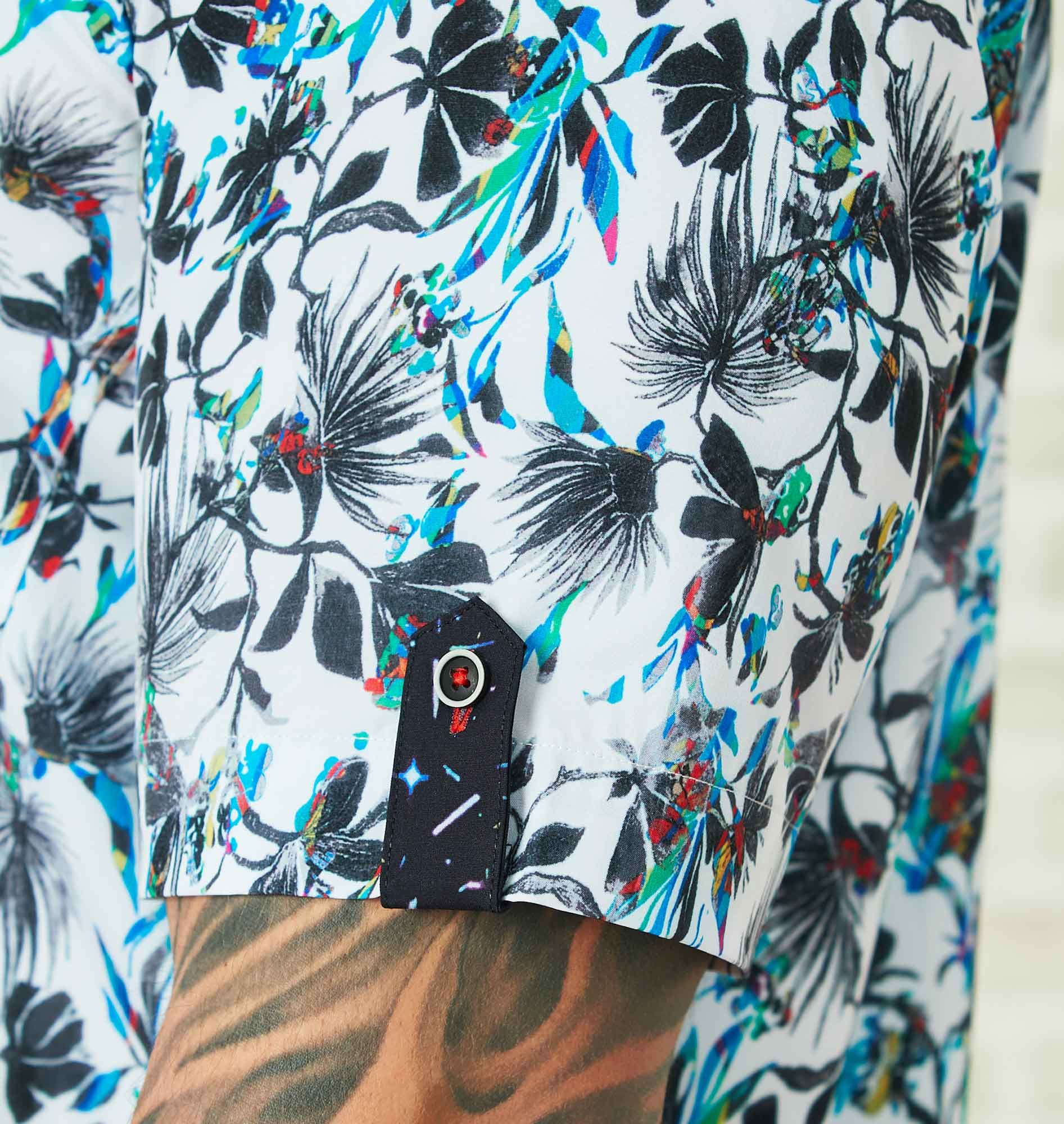 Floral Print Short Sleeve Sport Shirt sold by George Richards product image thumbnail 3