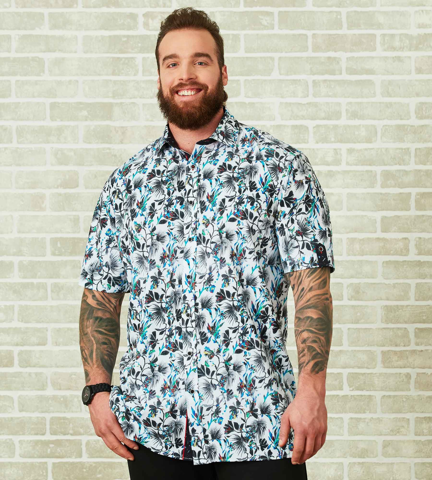 Floral Print Short Sleeve Sport Shirt sold by George Richards