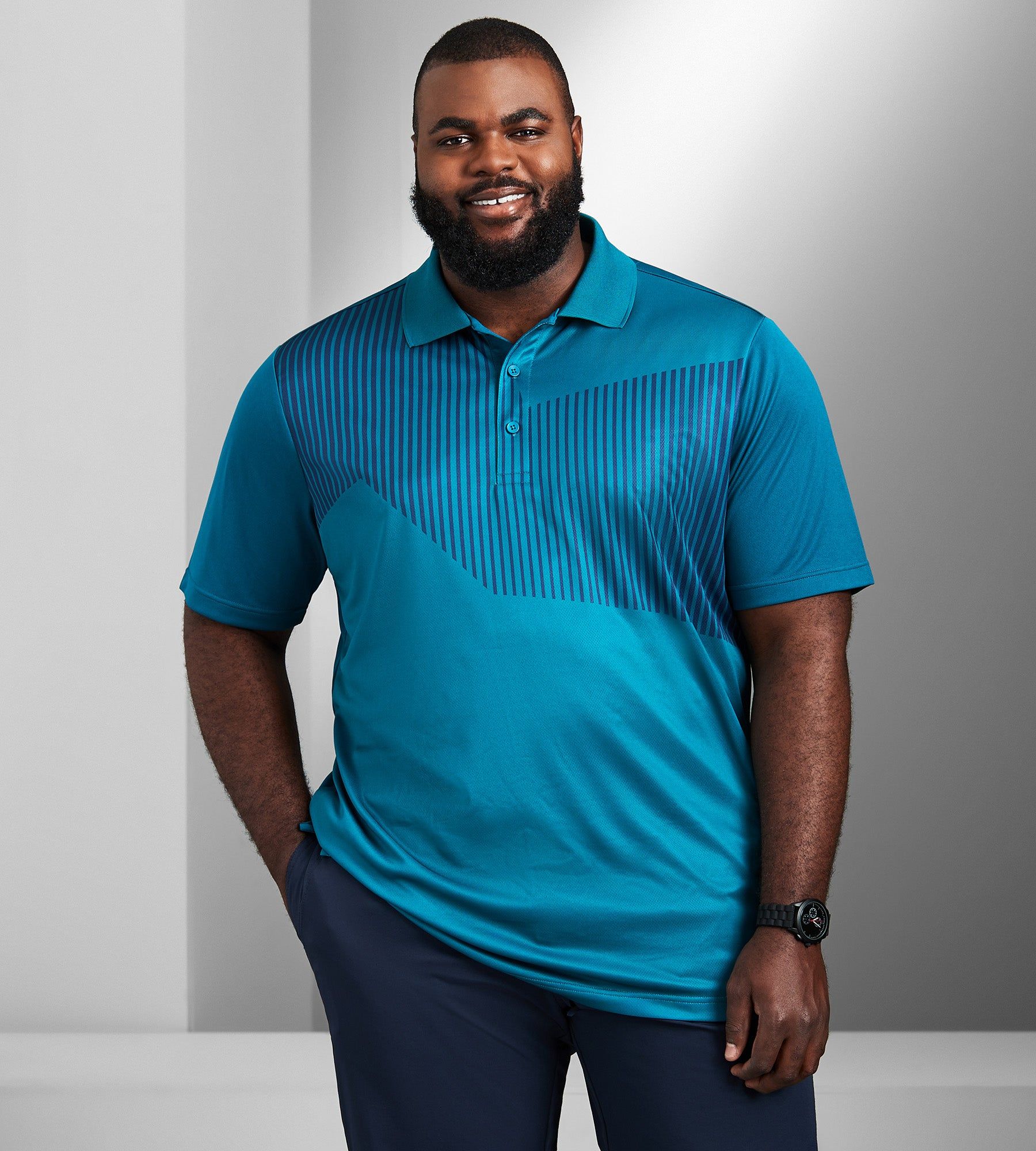 Vertical Striped Polo sold by George Richards