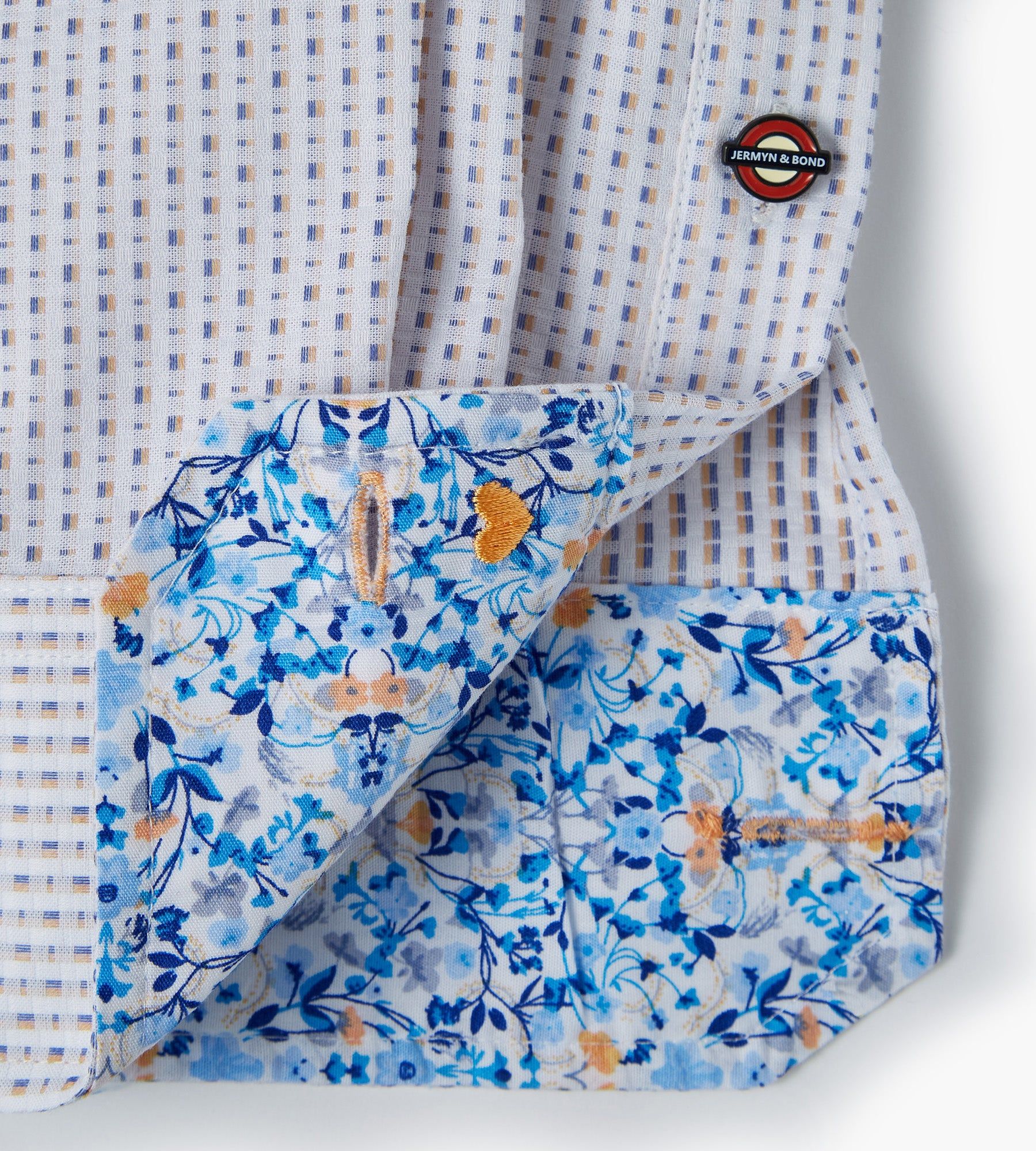 Modern Fit Non-Iron Textured Double-Collar Dress Shirt sold by George Richards product image thumbnail 2