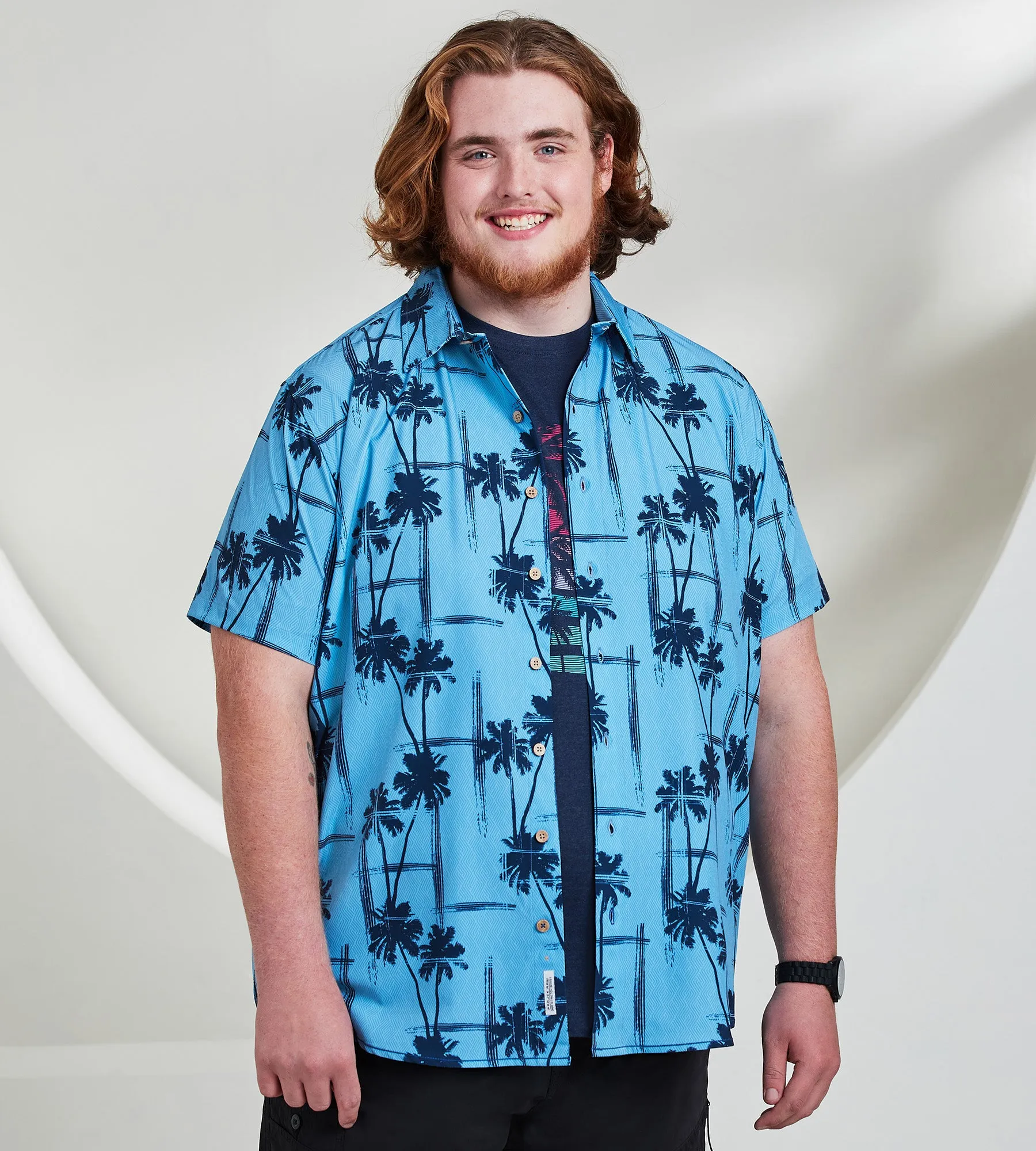 4-Way Stretch Tropical Short Sleeve Sport Shirt sold by George Richards